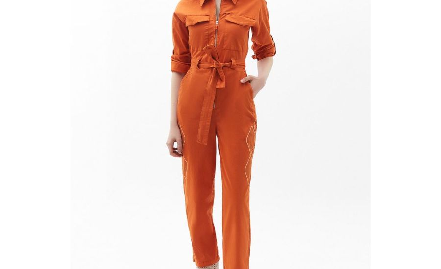 Zearn Orange Jumpsuit