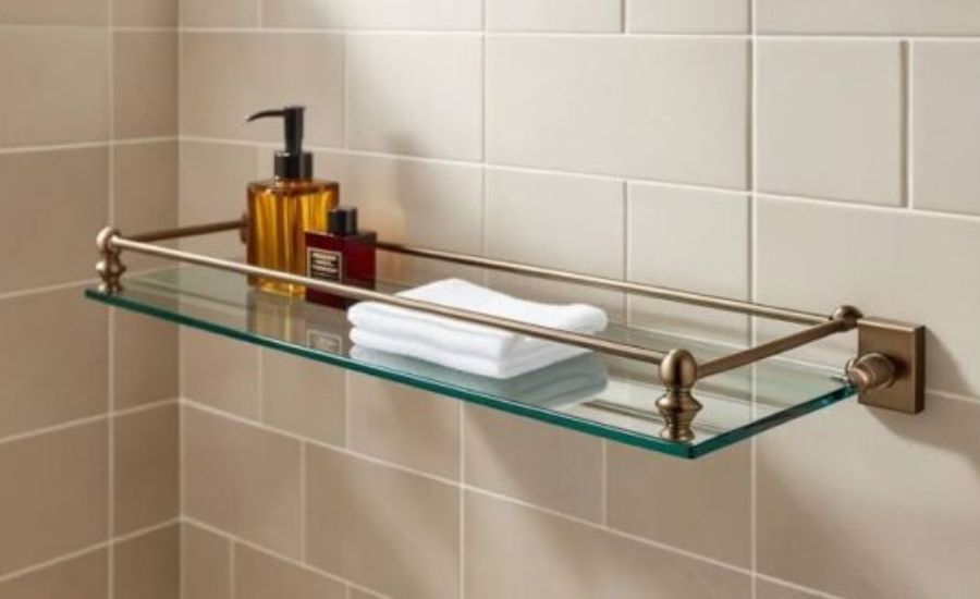 Perfect Arrangement Thoughts for Signature Equipment Farber Collection Glass Shower Rack 5812