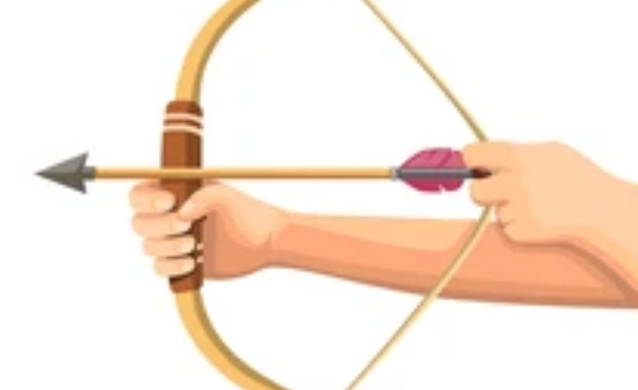 Animated Missisipian Holding A Bow And Arrow